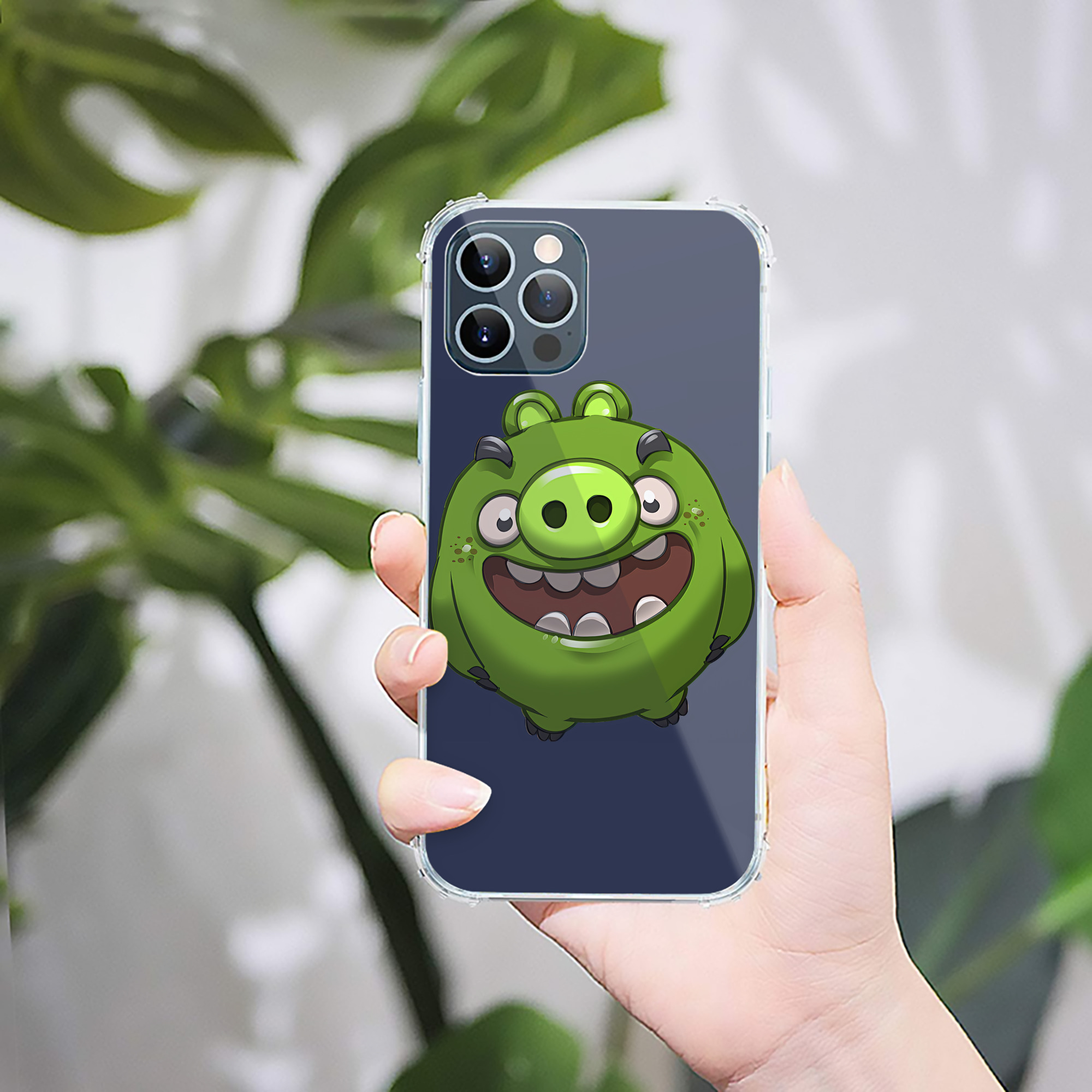 （画像用） Angry Birds アングリーバード 【iPhone 12シリーズ対応】透明スマホケース（クリアソフトケース）